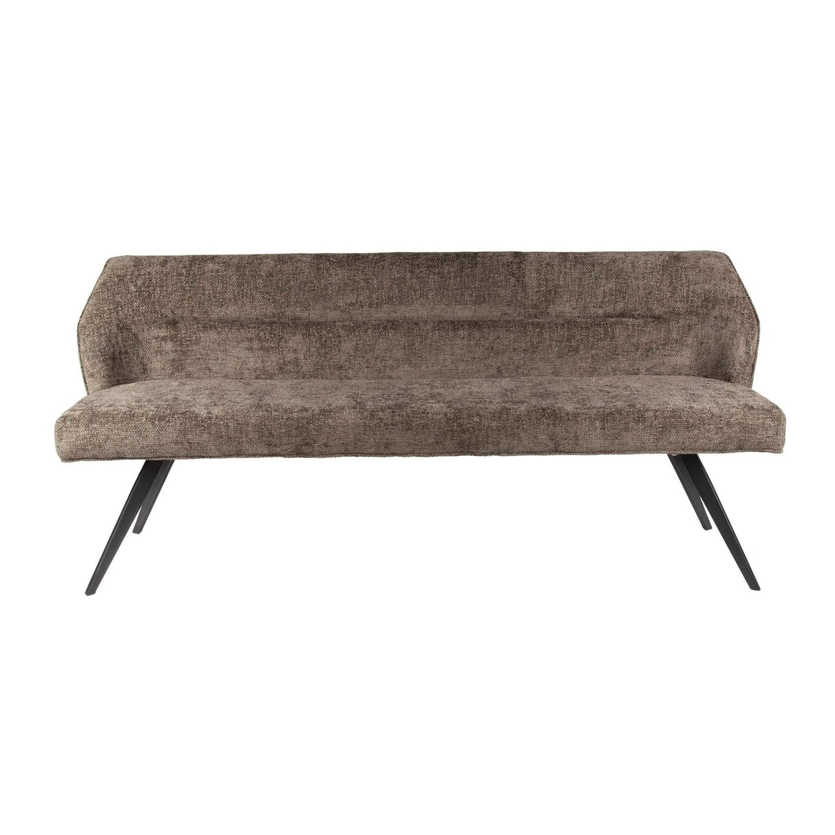 Eetkamerbanken - Eetkamerbank Chia Chenille Stof Rich Taupe 188 cm - Dimehouse
