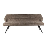 Eetkamerbanken - Eetkamerbank Chia Chenille Stof Rich Taupe 188 cm - Dimehouse