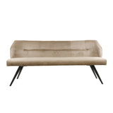 Dining room bench Chia Velvet Champagne 188 cm 