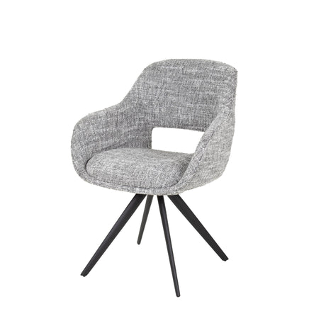 Dining chair Springo Rotatable Eagle Steel Gray 
