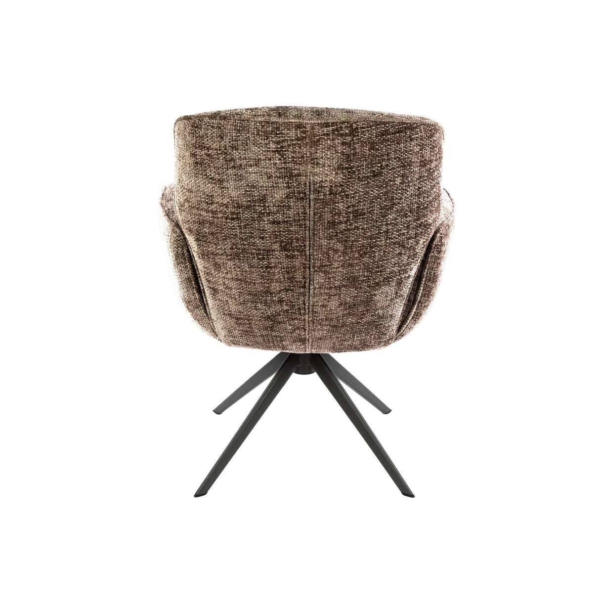 Set of 2 Milano swivel dining chairs Hoven rich champagne 