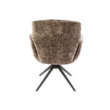 Set of 2 Milano swivel dining chairs Hoven rich champagne 