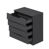 Chest of drawers bare anthracite melamine 72x77x42 cm