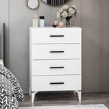 Chest of drawers bare white melamine 72x106x47 cm