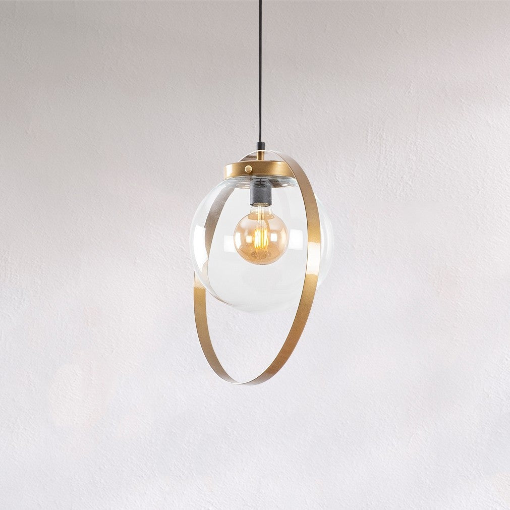 Pendant Lamp Gold Glass Blazer 