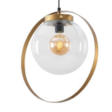 Pendant Lamp Gold Glass Blazer 
