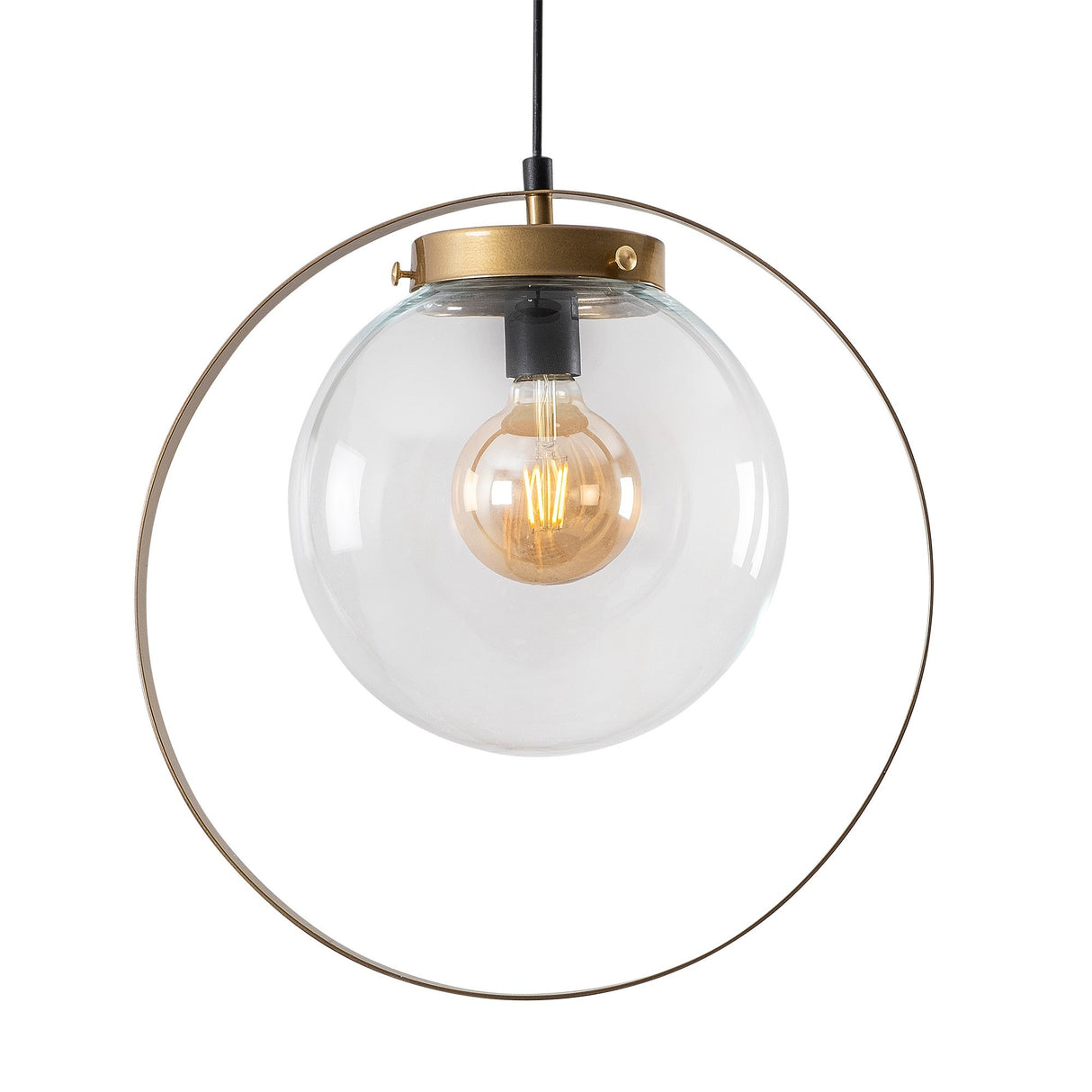 Pendant Lamp Gold Glass Blazer 