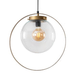 Pendant Lamp Gold Glass Blazer 