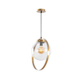Pendant Lamp Gold Glass Blazer 