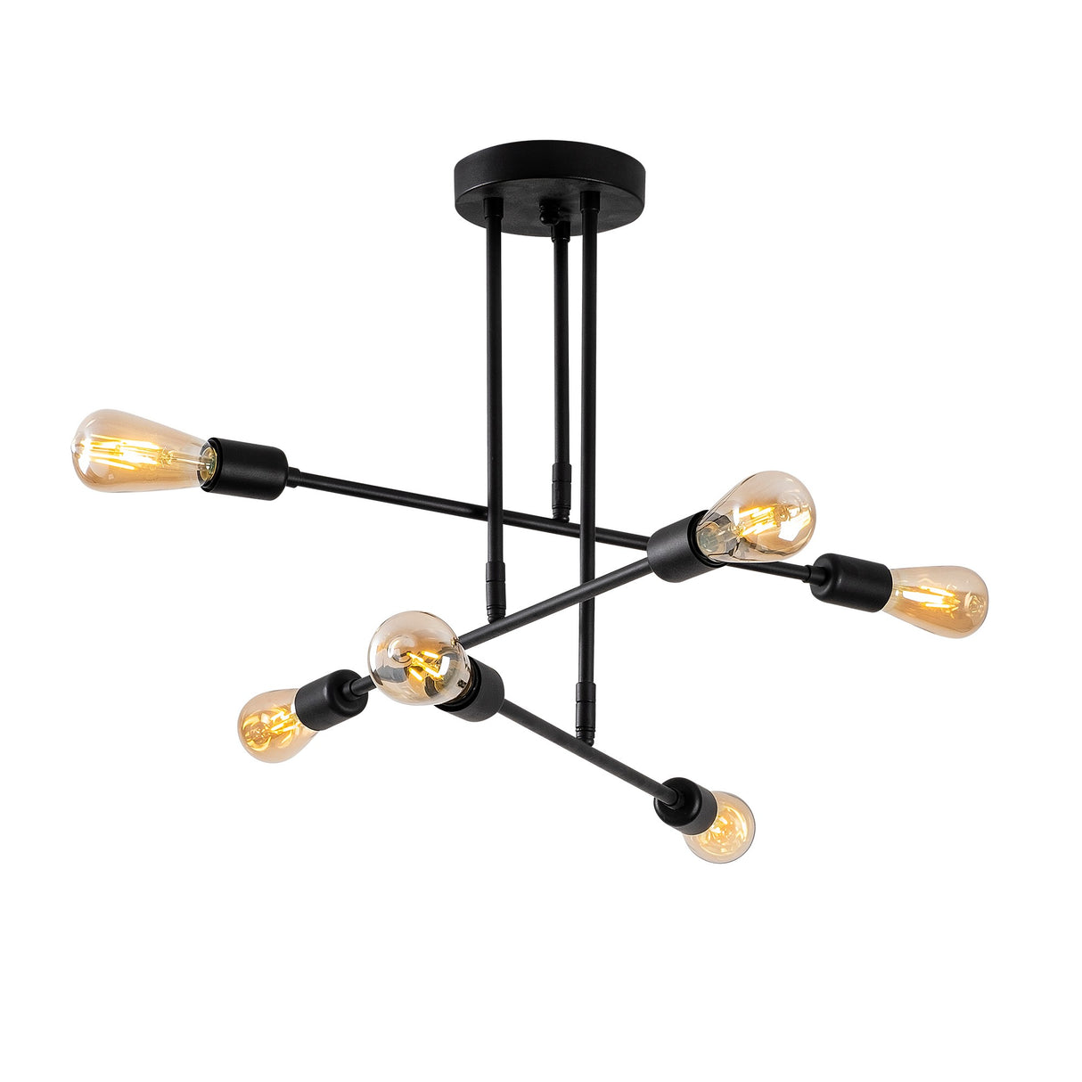 Black Metal Pendant Lamp Topaz 