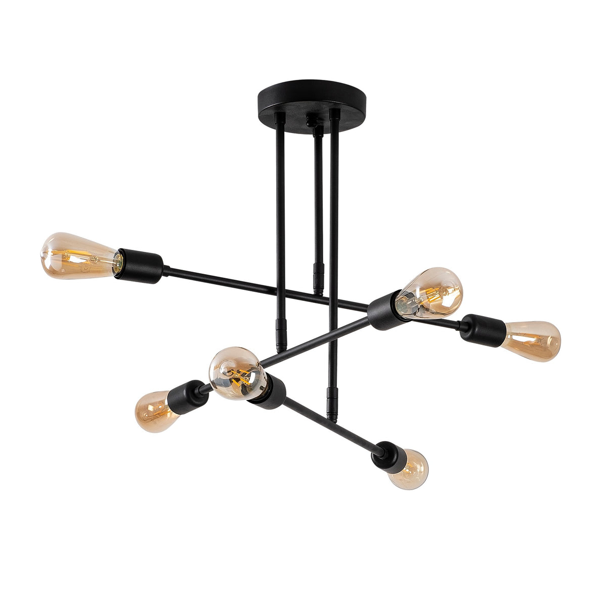 Black Metal Pendant Lamp Topaz 
