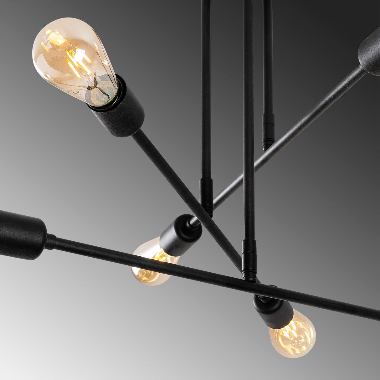 Black Metal Pendant Lamp Topaz 