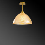Gold Glass Pendant Lamp Crest 
