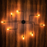 Hanglampen - Hanglamp 8 - lichts XL Zwart Metaal Striker - Dimehouse
