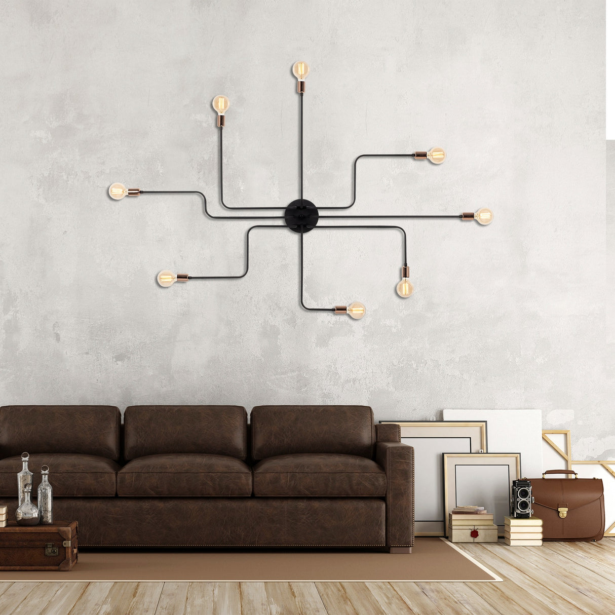 Black Metal Wall Lamp Striker 