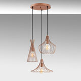 Copper-colored Metal Pendant Lamp Evermere 