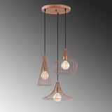 Copper-colored Metal Pendant Lamp Evermere 