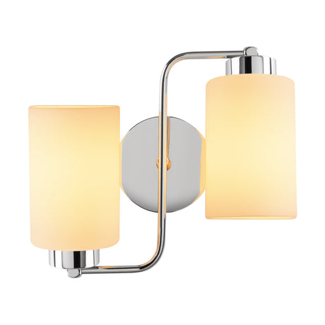 2-light Wall Lamp Silver Glass Oasis 