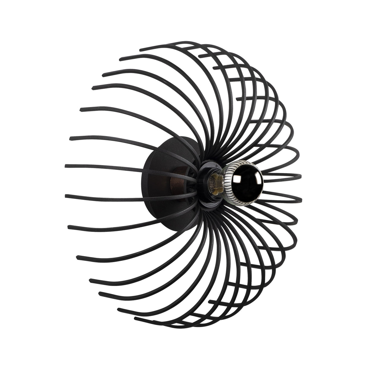 Black Metal Wall Lamp Poise 