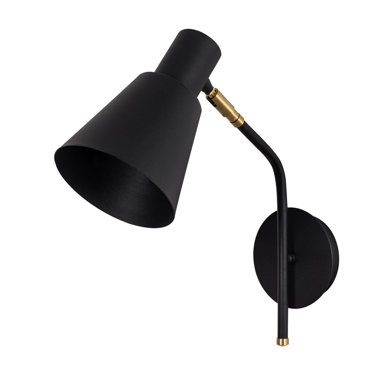 Wall lamp Black Gold Metal Crimson 