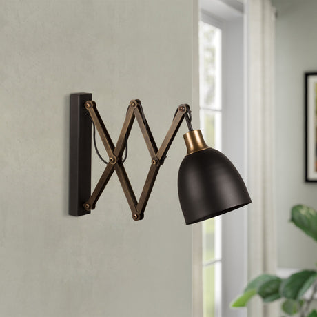 Black Metal Wall Lamp Echelon 