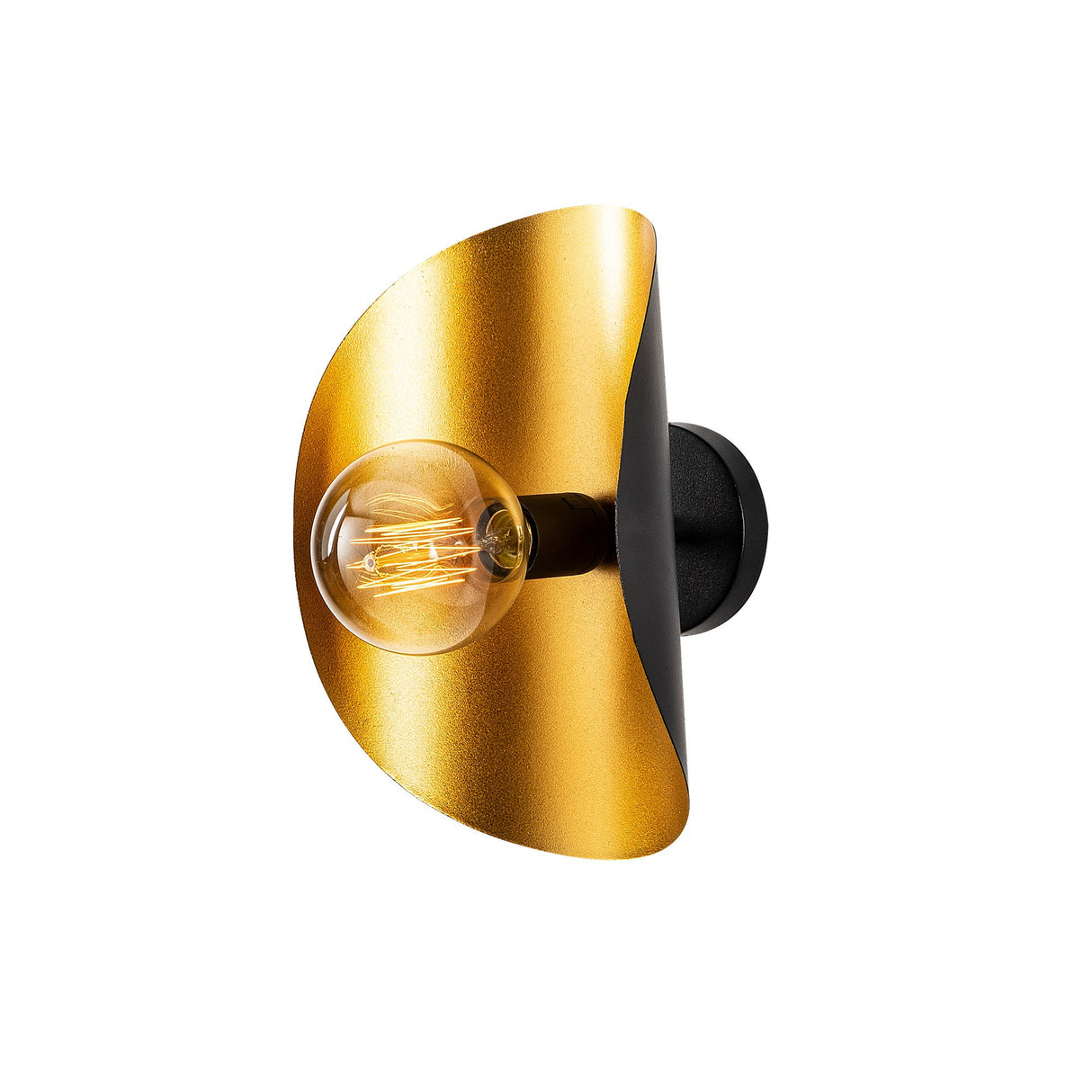 Black Gold Metal Wall Lamp Echelon 