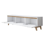 TV Furniture Osiris White Light Walnut Melamine 180x48.6x35 cm