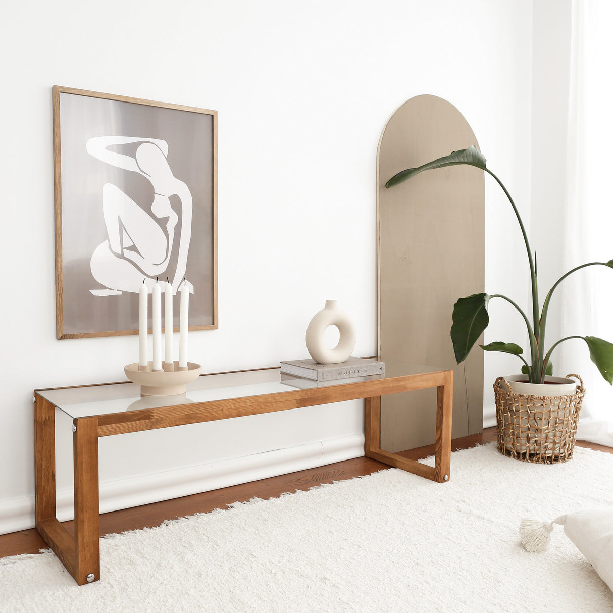 TV Meubels - TV Meubel Via Naturel Hout Dennenhout 130x40x40 cm - Dimehouse
