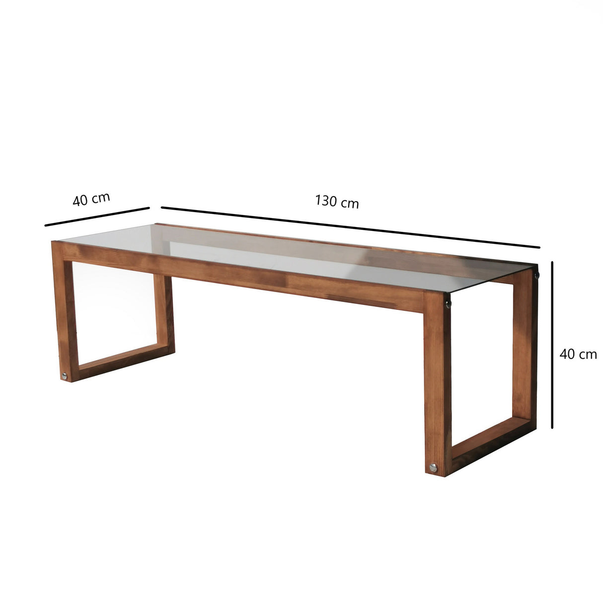 TV Meubels - TV Meubel Via Naturel Hout Dennenhout 130x40x40 cm - Dimehouse