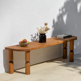 TV Cabinet Ida Walnut Wood 140x40x35 cm 