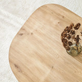 Rock salontafel in sapphire eikenlook ovaal Gemelamineerd houtcomposiet