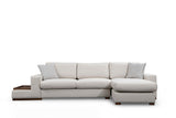 Sofas - Corner Sofa Right Loop Beige - With Table - Dimehouse
