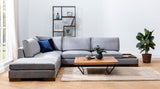 Corner Sofa Left Tulip Dark Gray - With Ottoman 