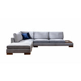 Corner Sofa Left Tulip Dark Gray - With Ottoman 
