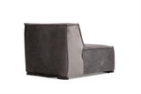XL Corner Sofa Right Lego Velvet Gray 
