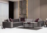 Corner sofa Lego Velvet Gray 