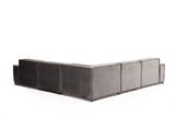 Corner sofa Lego Velvet Gray 