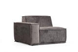 Corner sofa Lego Velvet Gray 