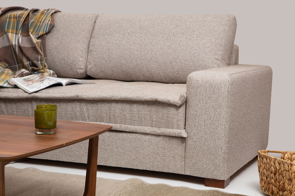 Corner sofa Lena Sand Beige Right 