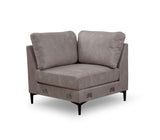 Sofas - U - sofa Corner sofa Gray Fabric 314x200 cm - Left - Porto - Dimehouse