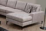 Sofas - U - sofa Corner sofa Gray Fabric 314x200 cm - Left - Porto - Dimehouse