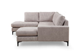 Sofas - U - sofa Corner sofa Gray Fabric 314x200 cm - Left - Porto - Dimehouse