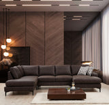 You Corner Sofa Left Porto Brown 