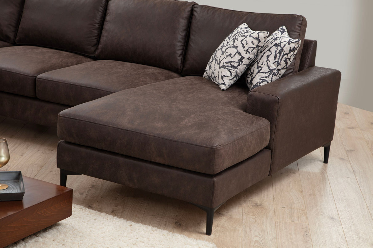 You Corner Sofa Left Porto Brown 