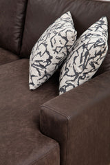 You Corner Sofa Left Porto Brown 