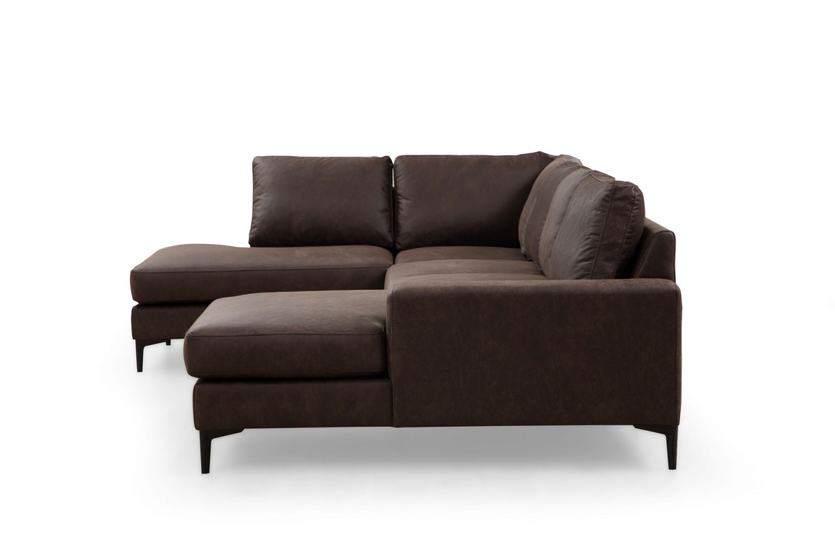 You Corner Sofa Left Porto Brown 