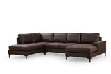 You Corner Sofa Left Porto Brown 