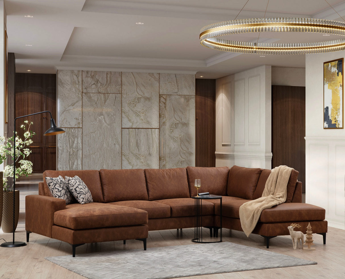 You Corner Sofa Right Porto Camel 