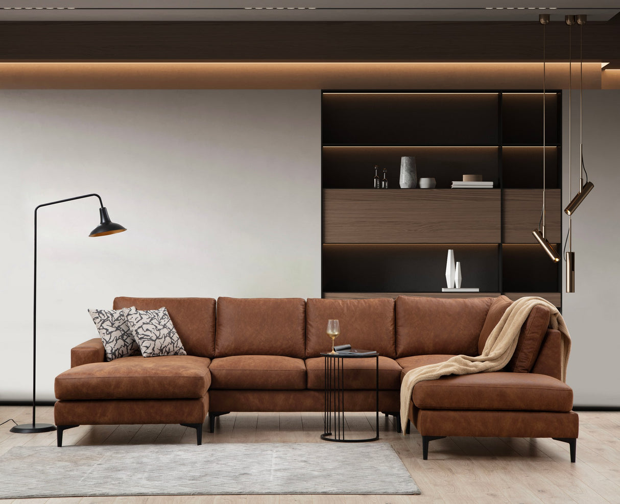 You Corner Sofa Right Porto Camel 