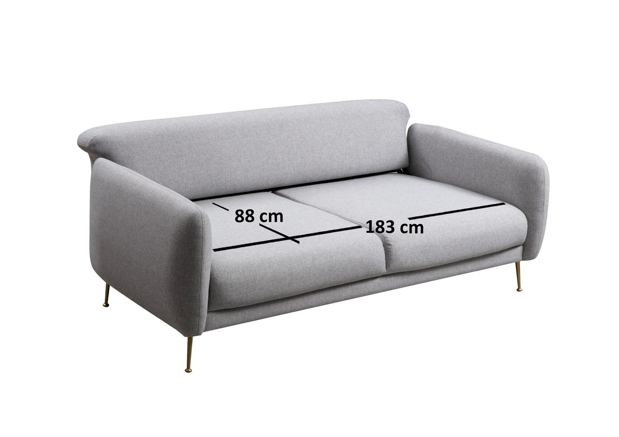 3-seater Sofa Bed Sevilla Gray Fabric 